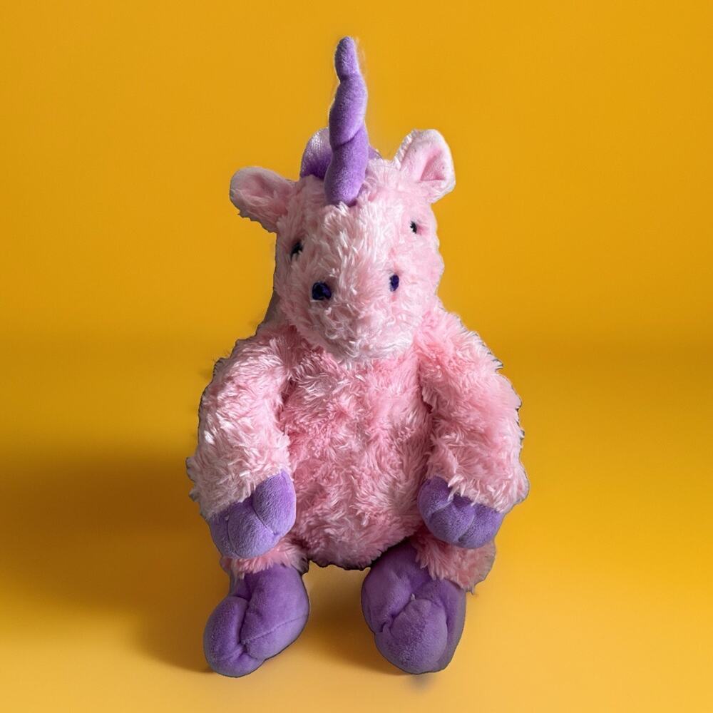 Unicorn backpack Pink and Purple Zipper Closure CalPlush Kids Child 12” Tall